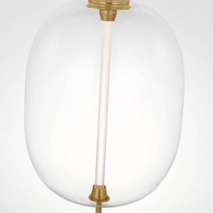 Visual Comfort Modern SLPD31227CNB LED Pendant, Natural Brass