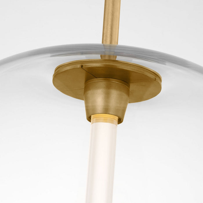 Visual Comfort Modern SLPD31227CNB LED Pendant, Natural Brass