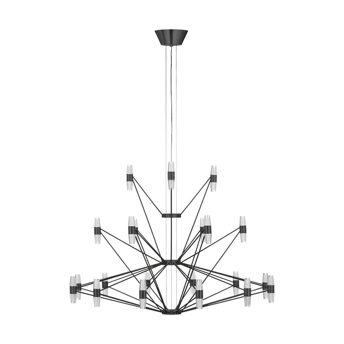 Visual Comfort Modern SLCH24627BZ LED Chandelier, Dark Bronze