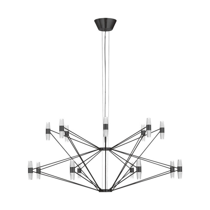 Visual Comfort Modern SLCH24727BZ LED Chandelier, Dark Bronze