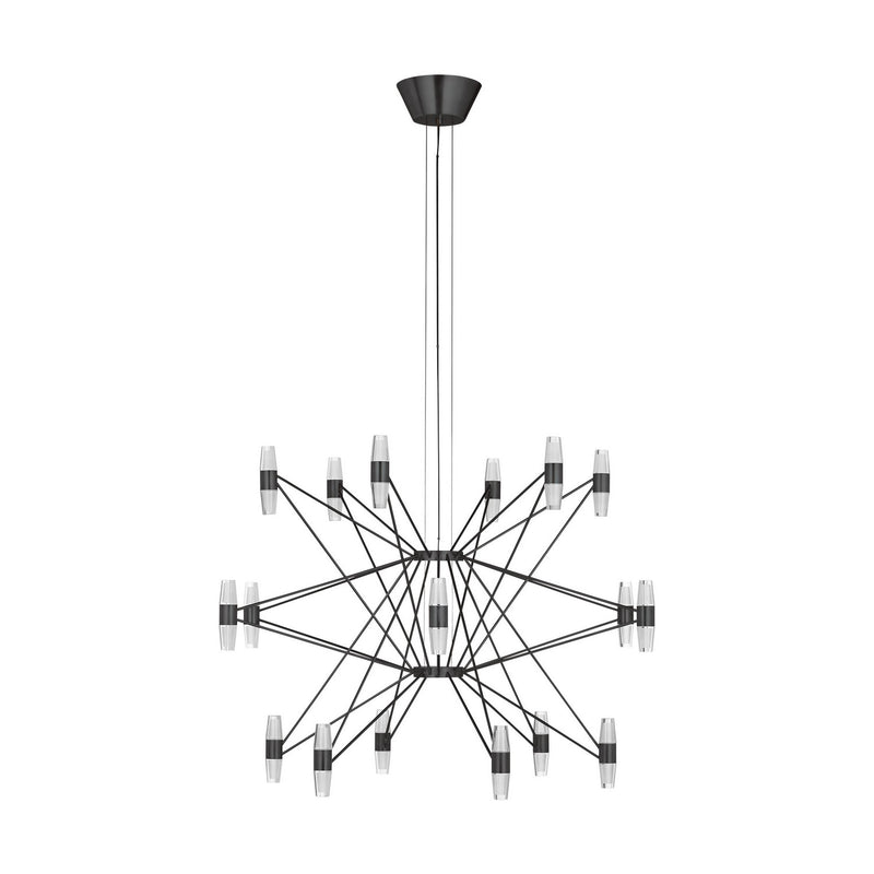 Visual Comfort Modern SLCH24827BZ LED Chandelier, Dark Bronze