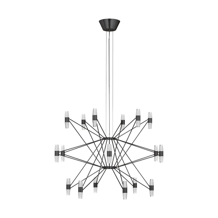 Visual Comfort Modern SLCH24827BZ LED Chandelier, Dark Bronze