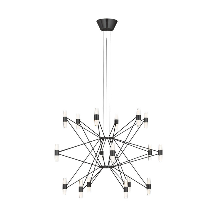 Visual Comfort Modern SLCH24827BZ LED Chandelier, Dark Bronze