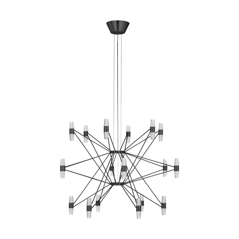 Visual Comfort Modern SLCH24827BZ LED Chandelier, Dark Bronze