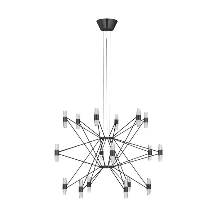 Visual Comfort Modern SLCH24827BZ LED Chandelier, Dark Bronze