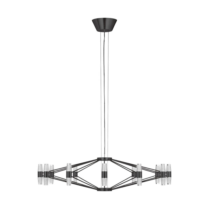 Visual Comfort Modern SLCH24927BZ LED Chandelier, Dark Bronze