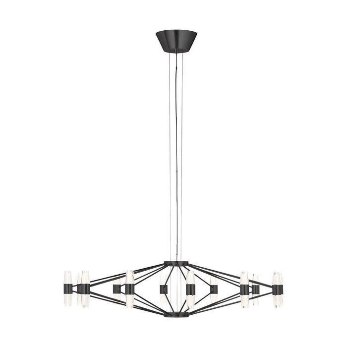 Visual Comfort Modern SLCH24927BZ LED Chandelier, Dark Bronze
