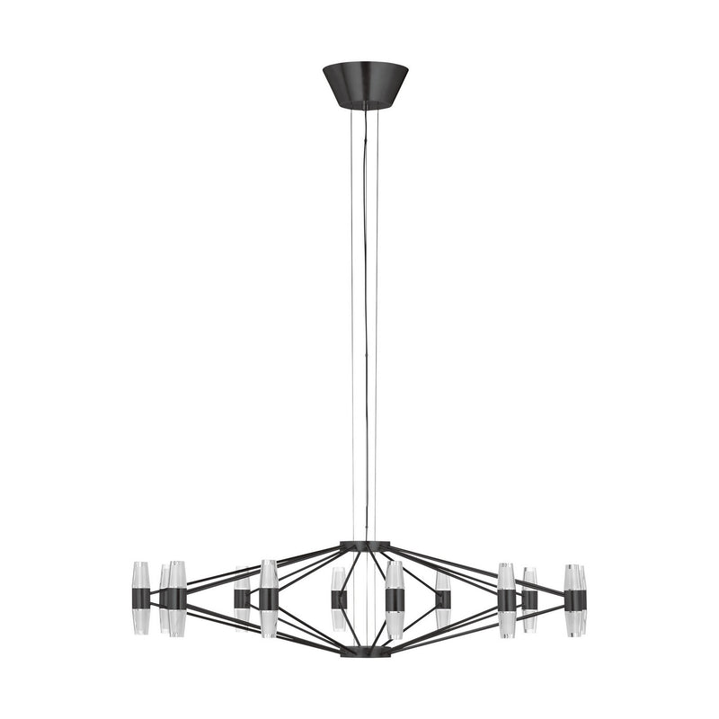 Visual Comfort Modern SLCH24927BZ LED Chandelier, Dark Bronze