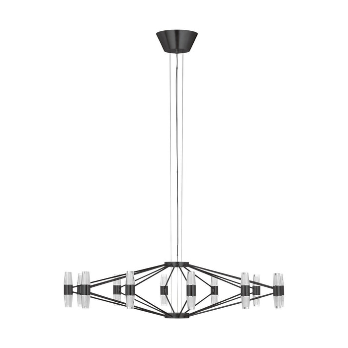 Visual Comfort Modern SLCH24927BZ LED Chandelier, Dark Bronze