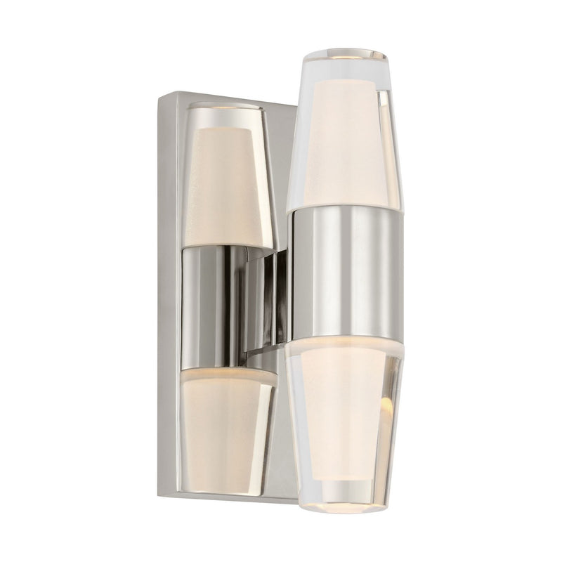 Visual Comfort Modern SLWS31327N LED Wall Sconce, Polished Nickel