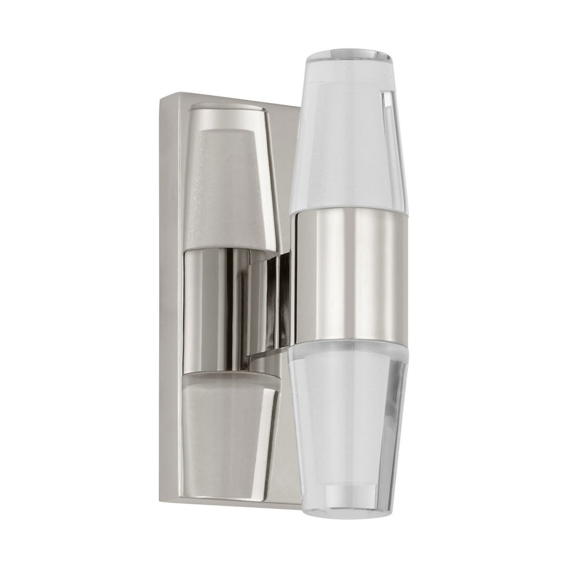 Visual Comfort Modern SLWS31327N-277 LED Wall Sconce, Polished Nickel