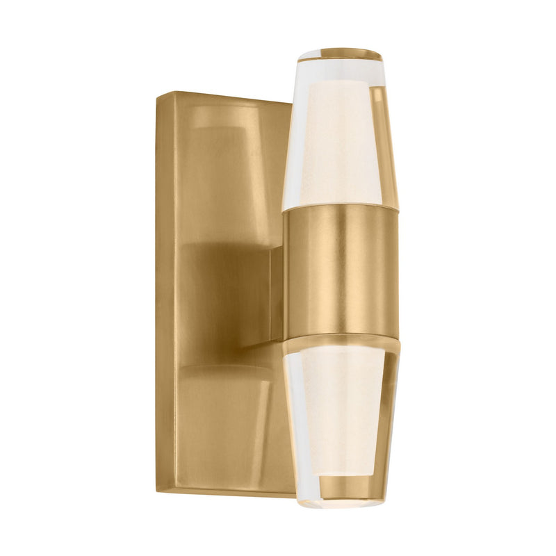 Visual Comfort Modern SLWS31327NB LED Wall Sconce, Natural Brass