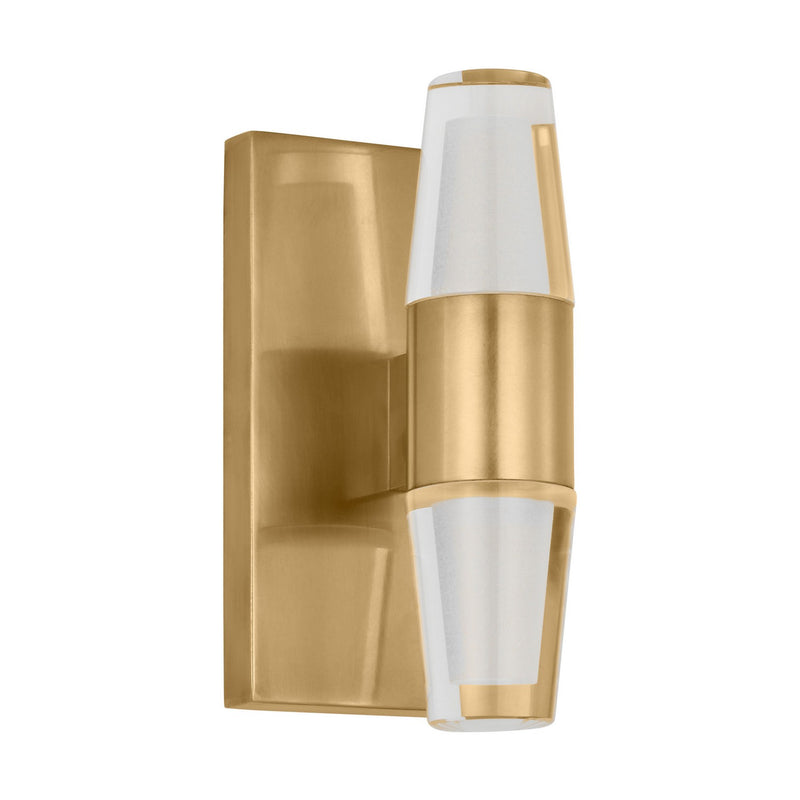 Visual Comfort Modern SLWS31327NB LED Wall Sconce, Natural Brass