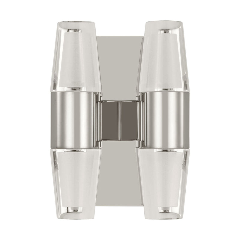 Visual Comfort Modern SLWS31427N LED Wall Sconce, Polished Nickel
