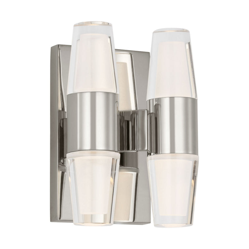 Visual Comfort Modern SLWS31427N LED Wall Sconce, Polished Nickel