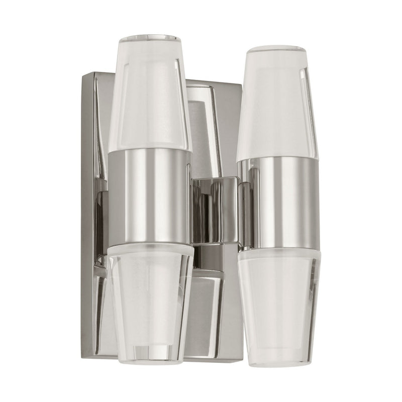 Visual Comfort Modern SLWS31427N LED Wall Sconce, Polished Nickel