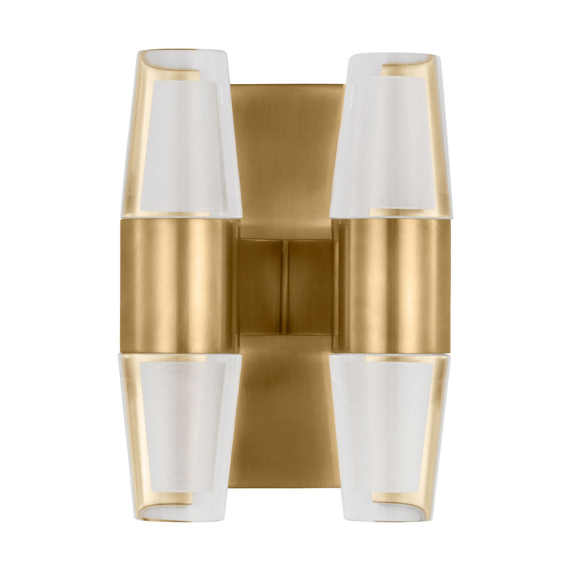 Visual Comfort Modern SLWS31427NB LED Wall Sconce, Natural Brass