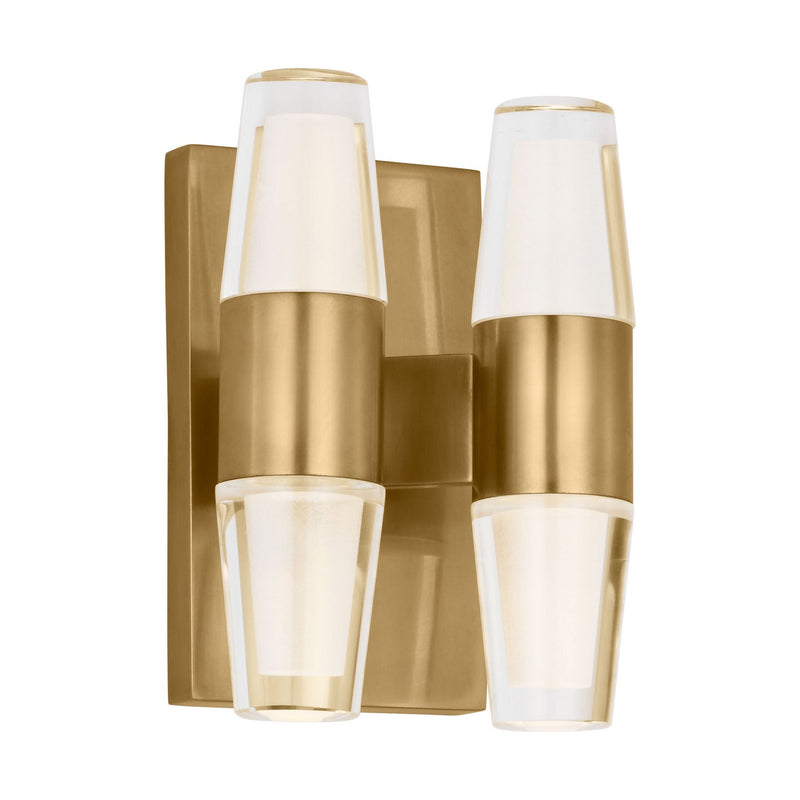 Visual Comfort Modern SLWS31427NB LED Wall Sconce, Natural Brass