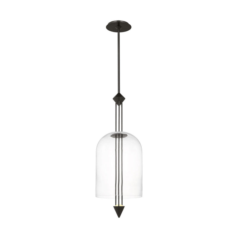Visual Comfort Modern SLPD31527CBZ LED Pendant, Dark Bronze