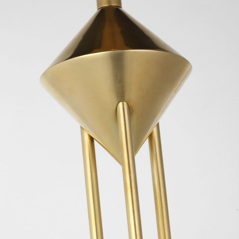 Visual Comfort Modern SLPD31527CNB LED Pendant, Natural Brass