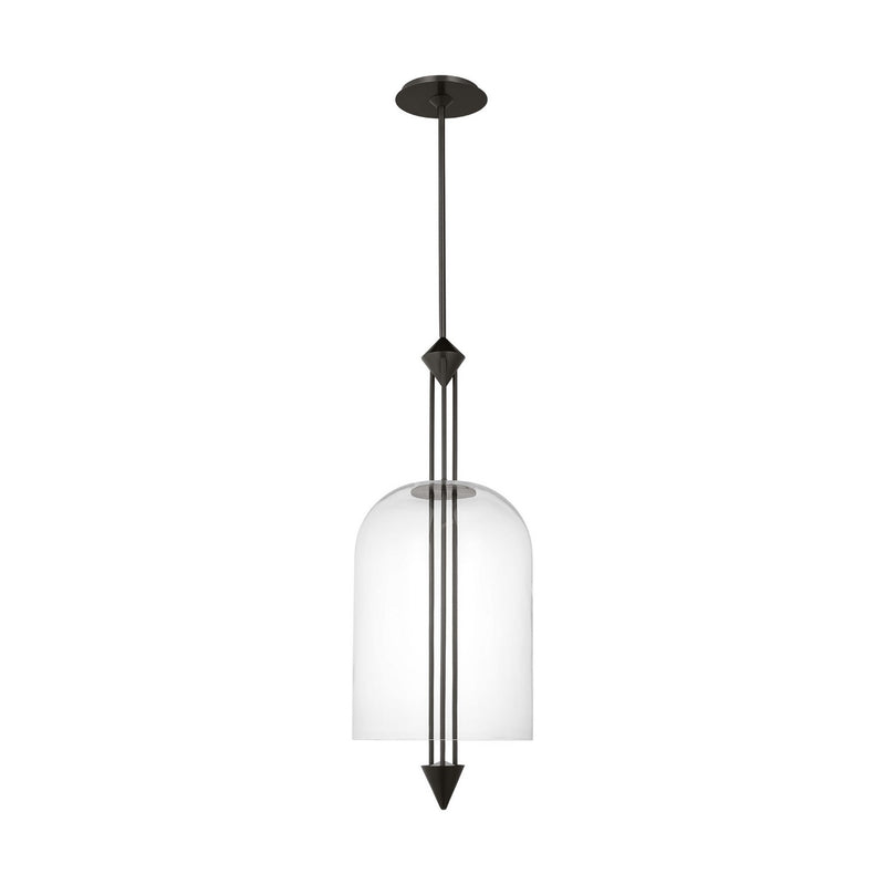Visual Comfort Modern SLPD31627CBZ LED Pendant, Dark Bronze