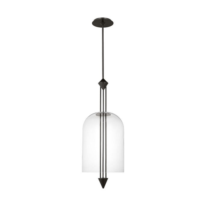 Visual Comfort Modern SLPD31627CBZ LED Pendant, Dark Bronze