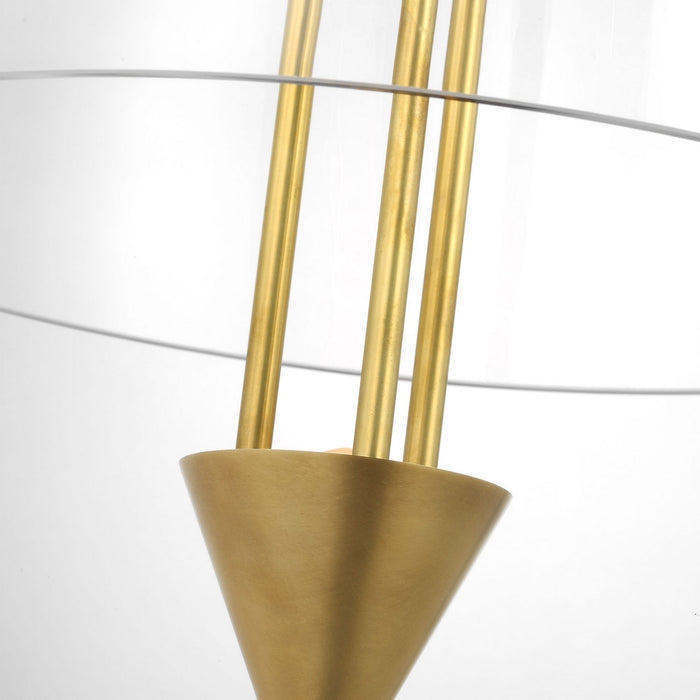 Visual Comfort Modern SLPD31627CNB LED Pendant, Natural Brass