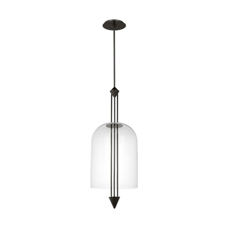 Visual Comfort Modern SLPD31727CBZ LED Pendant, Dark Bronze