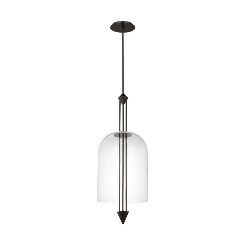 Visual Comfort Modern SLPD31727CBZ LED Pendant, Dark Bronze