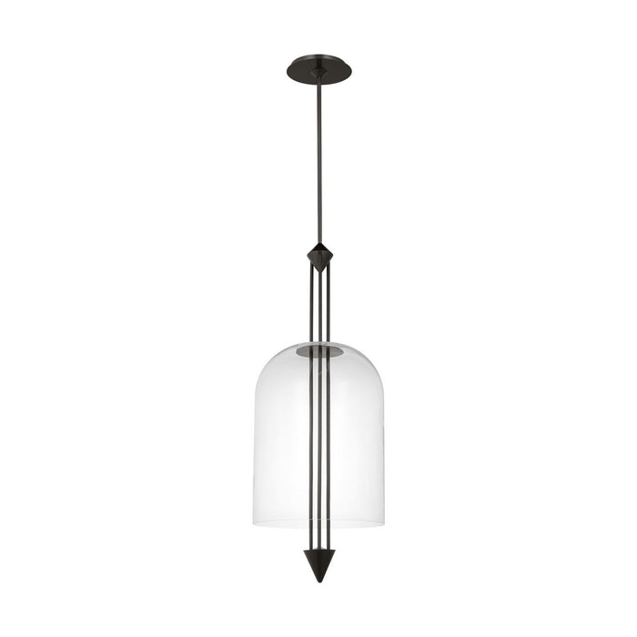Visual Comfort Modern SLPD31727CBZ LED Pendant, Dark Bronze