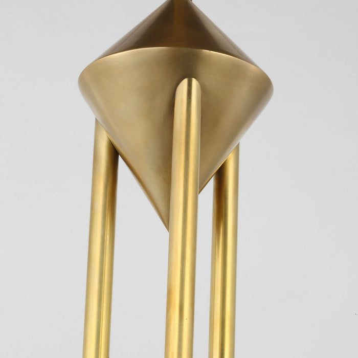 Visual Comfort Modern SLPD31727CNB LED Pendant, Natural Brass