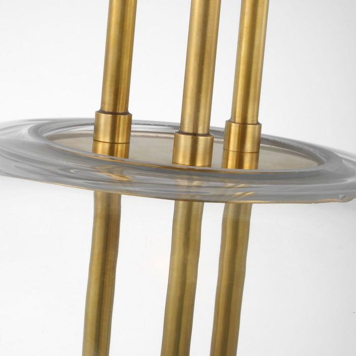 Visual Comfort Modern SLPD31727CNB LED Pendant, Natural Brass