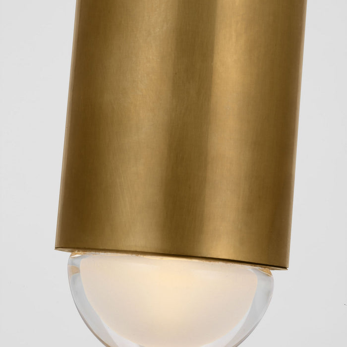 Visual Comfort Modern KWFM31827NB LED Flush Mount, Antique Nickel