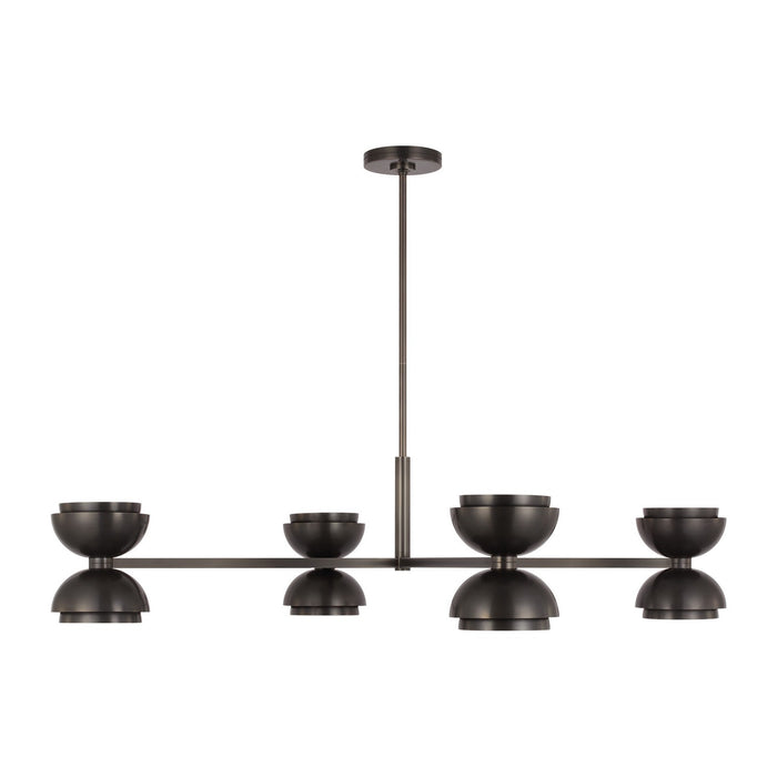 Visual Comfort Modern SLCH13727BZ LED Chandelier, Dark Bronze