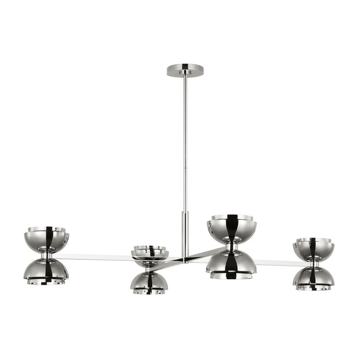 Visual Comfort Modern SLCH13727N LED Chandelier, Dark Bronze