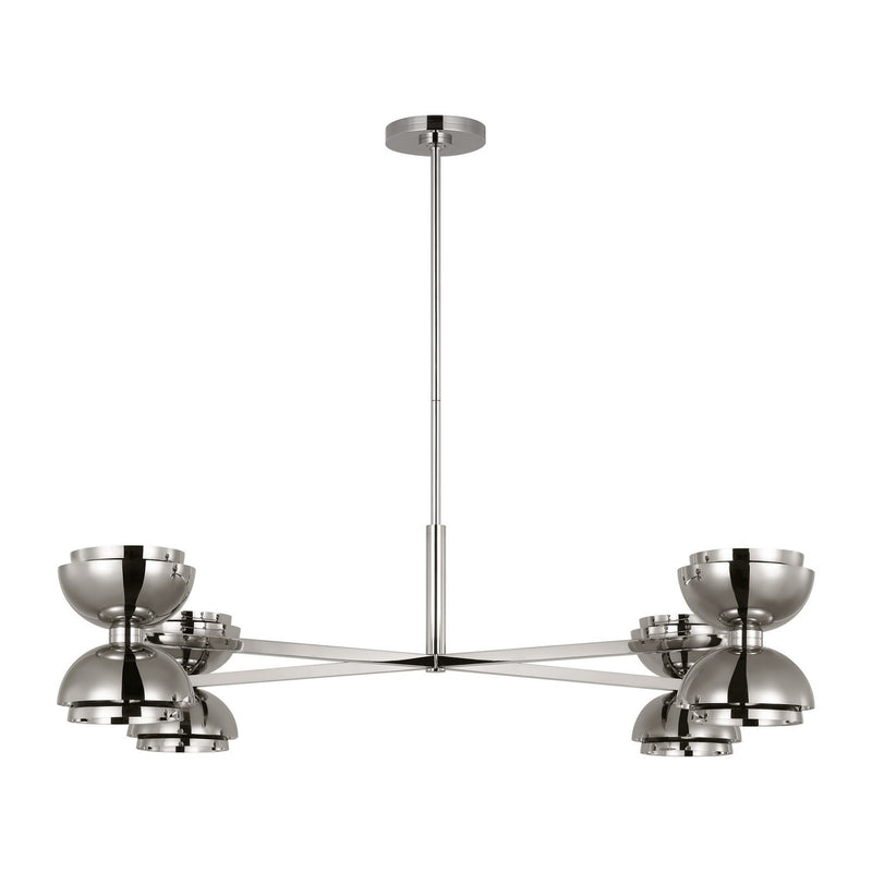 Visual Comfort Modern SLCH13727N LED Chandelier, Dark Bronze