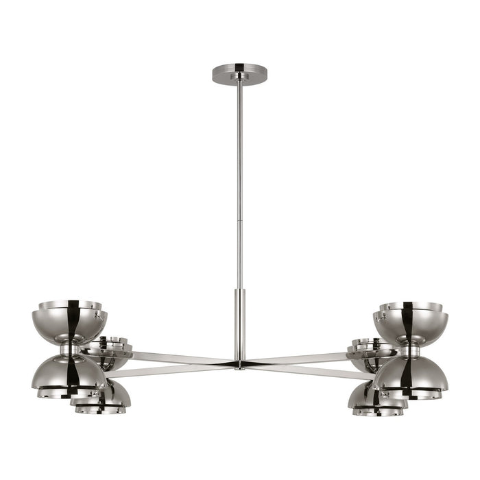 Visual Comfort Modern SLCH13727N LED Chandelier, Dark Bronze