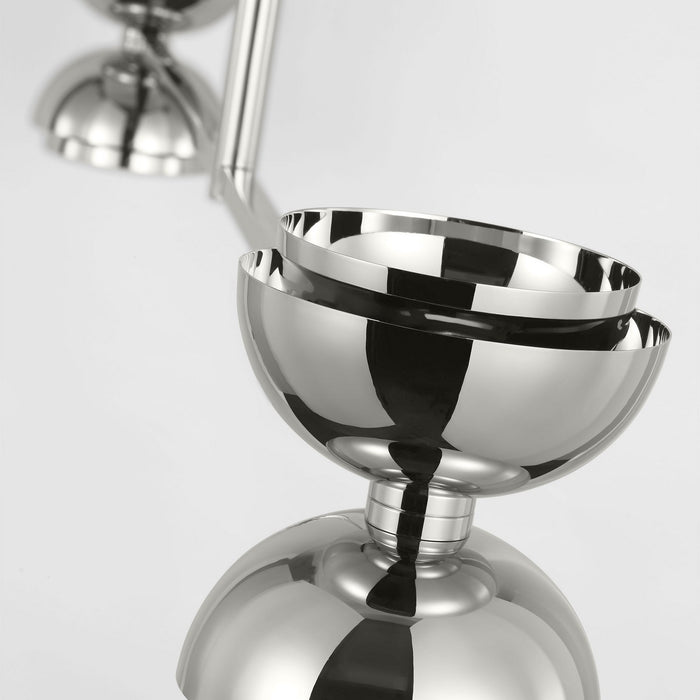 Visual Comfort Modern SLLS31927N LED Linear Chandelier, Polished Nickel