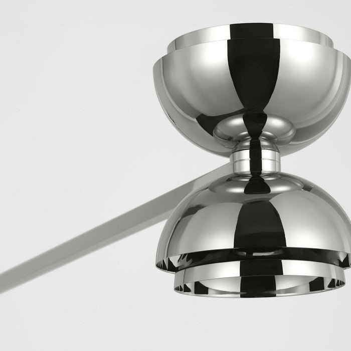 Visual Comfort Modern SLLS31927N LED Linear Chandelier, Polished Nickel