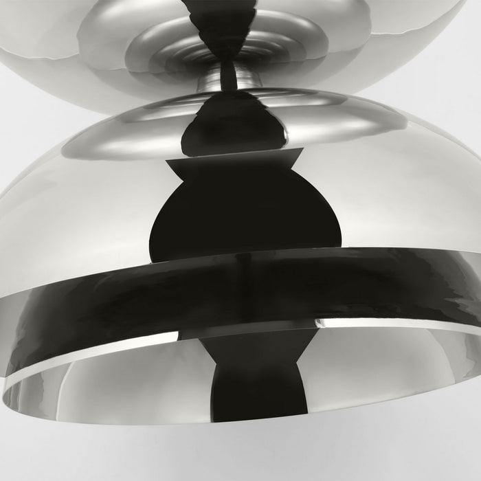 Visual Comfort Modern SLPD32027N LED Pendant, Polished Nickel