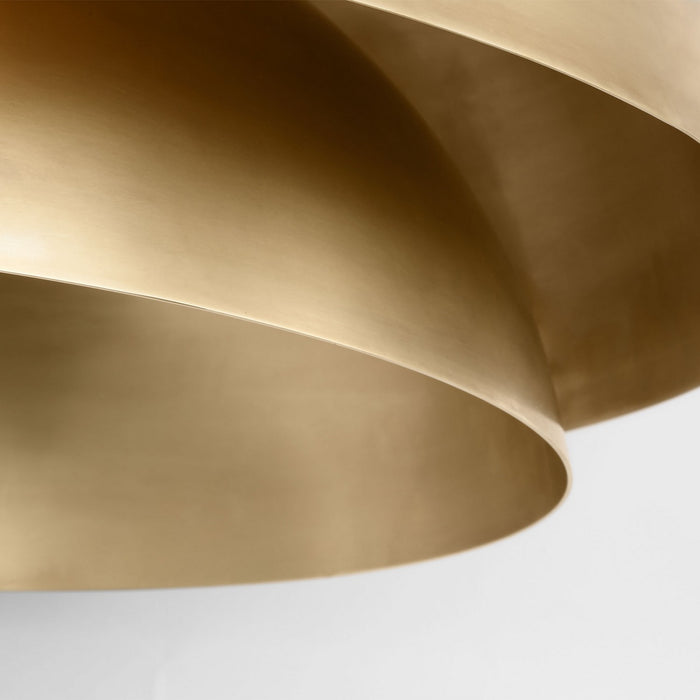 Visual Comfort Modern SLPD32027NB LED Pendant, Natural Brass