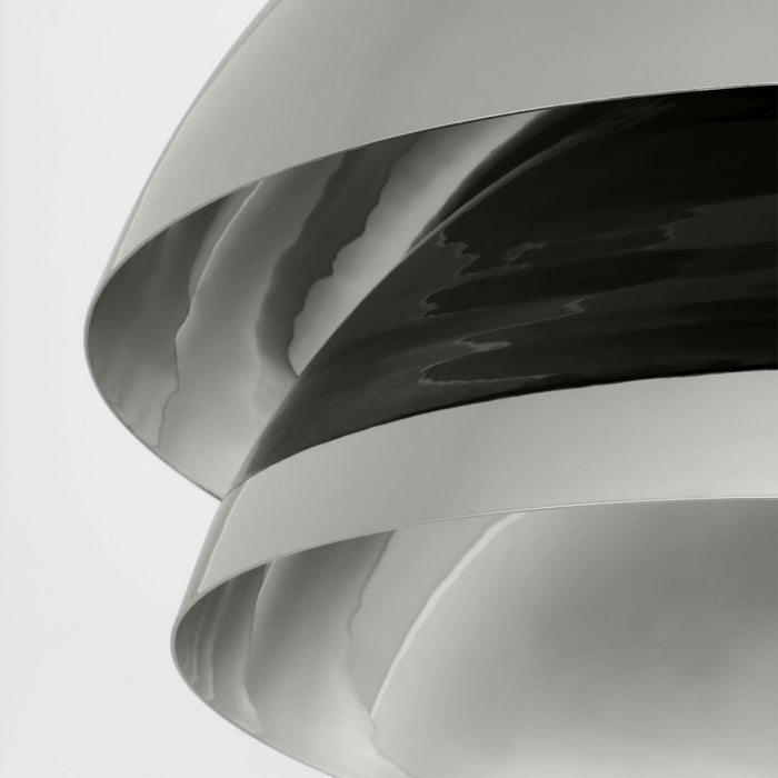 Visual Comfort Modern SLPD32127N LED Pendant, Polished Nickel