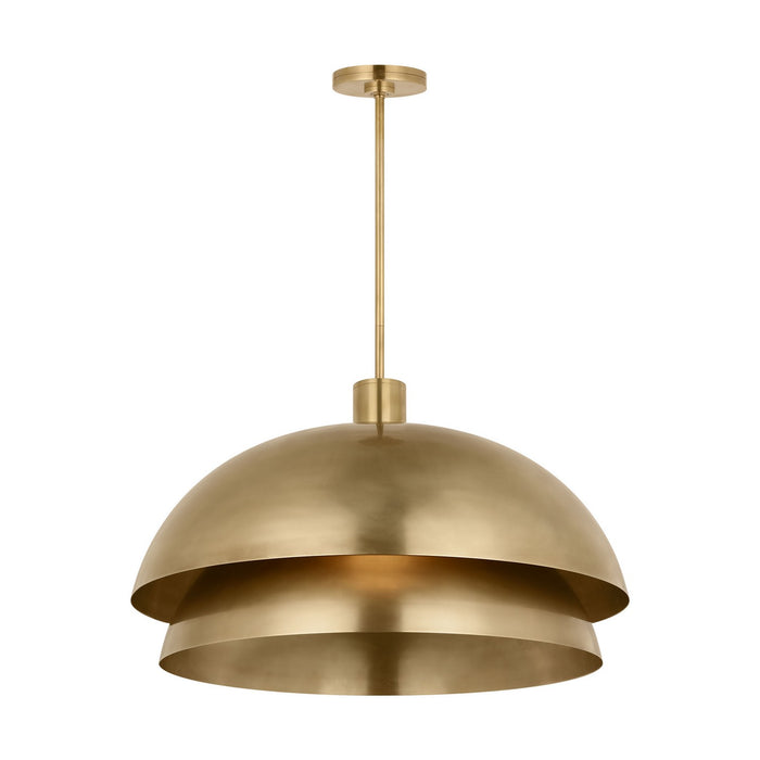 Visual Comfort Modern SLPD32127NB LED Pendant, Natural Brass