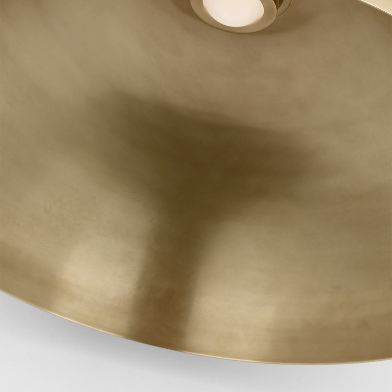 Visual Comfort Modern SLPD32127NB LED Pendant, Natural Brass