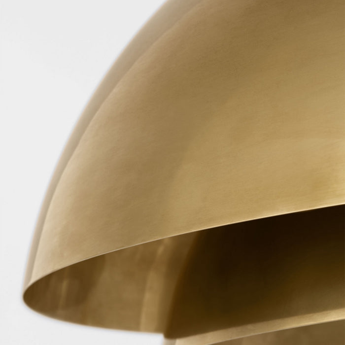 Visual Comfort Modern SLPD32227NB LED Pendant, Natural Brass