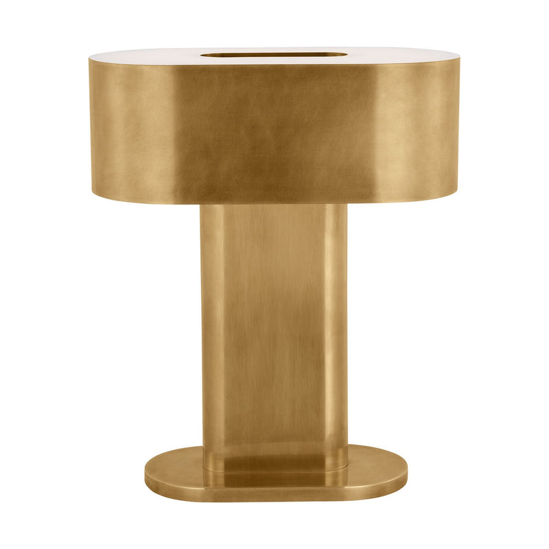 Visual Comfort Modern KWTB32627NB LED Table Lamp, Natural Brass