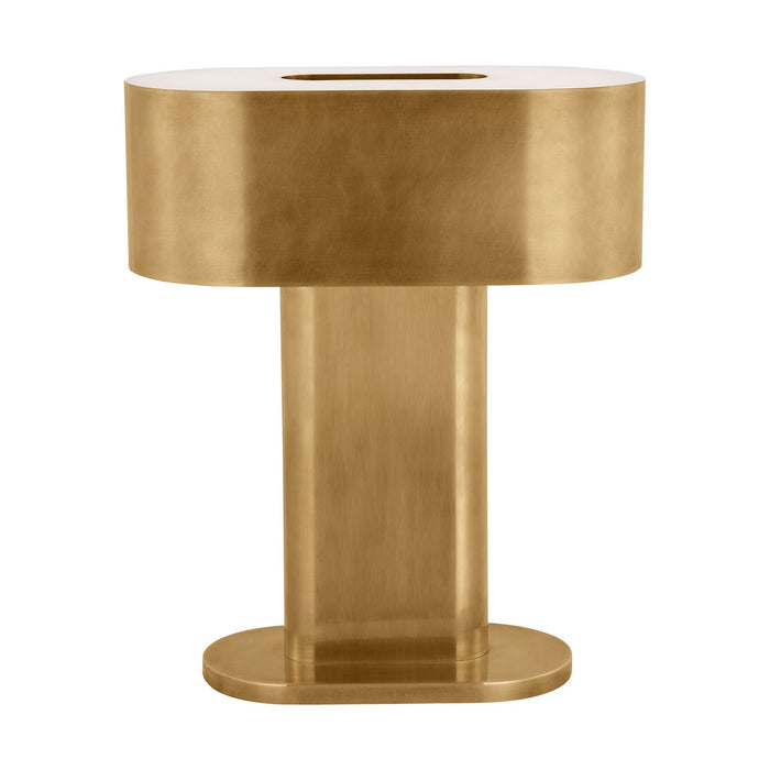 Visual Comfort Modern KWTB32627NB LED Table Lamp, Natural Brass