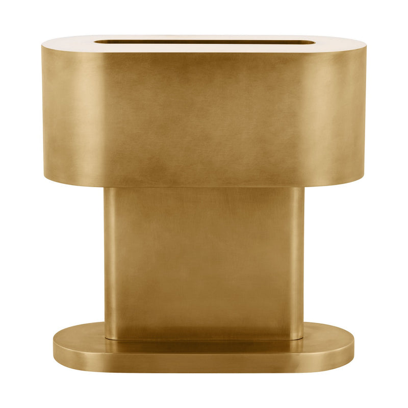 Visual Comfort Modern KWTB32827NB LED Table Lamp, Natural Brass