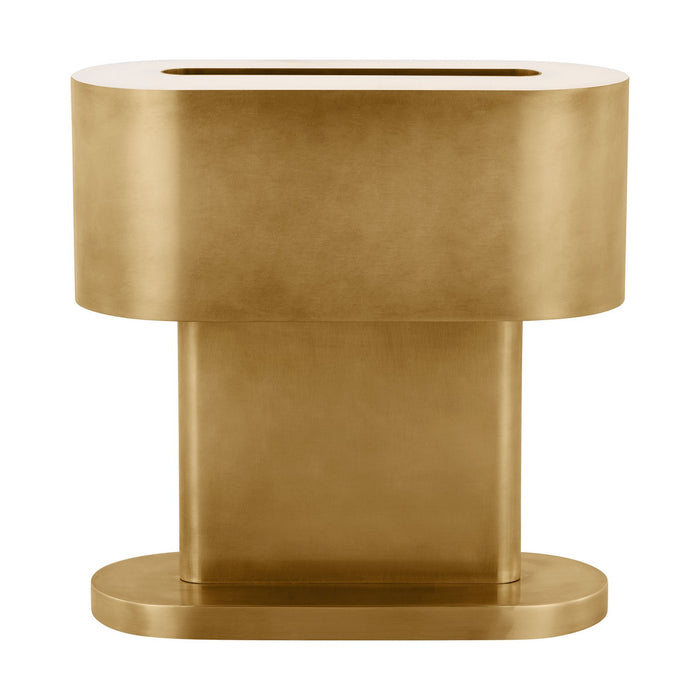 Visual Comfort Modern KWTB32827NB LED Table Lamp, Natural Brass