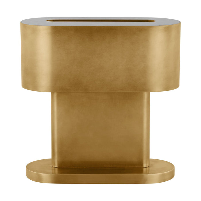 Visual Comfort Modern KWTB32827NB LED Table Lamp, Natural Brass